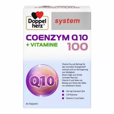 Doppelherz systeem Co-enzym Q10 100 + vitaminen capsules, 60 stuks