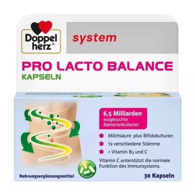 DOPPELHERZ Pro Lacto Balance systeemcapsules, 30 stuks DOPPELHERZ Pro Lacto Balance systeemcapsules, 30 stuks