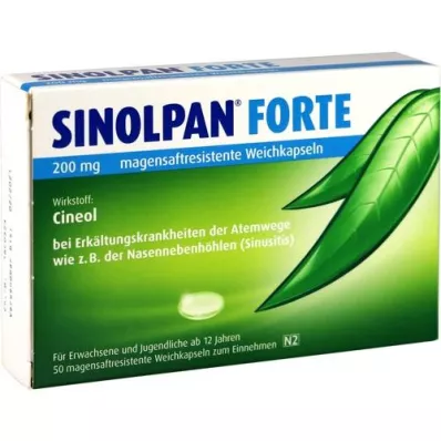 SINOLPAN forte 200 mg zachte capsules met enterische coating, 50 st