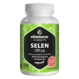 SELEN 200 µg veganistische tabletten met hoge dosering, 180 stuks