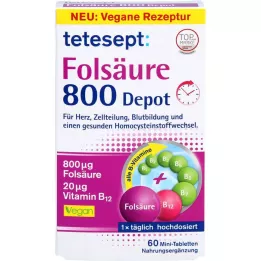 TETESEPT Foliumzuur 800 depot tabletten, 60 stuks