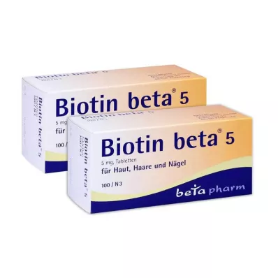 BIOTIN BETA 5 tabletten, 200 stuks