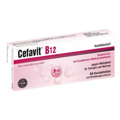 CEFAVIT B12 kauwtabletten, 60 stuks CEFAVIT B12 kauwtabletten, 60 stuks