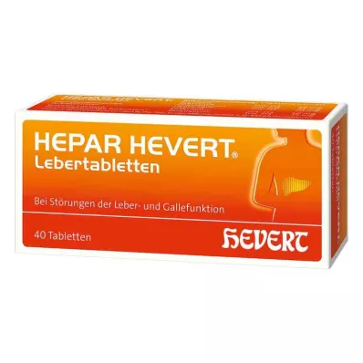 HEPAR HEVERT Levertabletten, 40 stuks