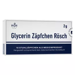 GLYCERIN ZÄPFCHEN Rösch 2 g tegen constipatie, 10 stuks