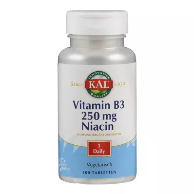 VITAMIN B3 NIACIN 250 mg tabletten, 100 st
