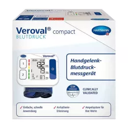 VEROVAL compacte polsbloeddrukmeter, 1 stuk