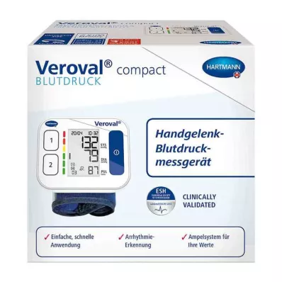 VEROVAL compacte polsbloeddrukmeter, 1 stuk VEROVAL compacte polsbloeddrukmeter, 1 stuk