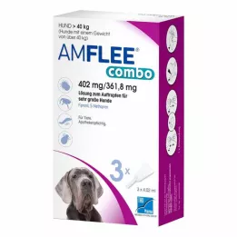 AMFLEE combo 402/361,8mg orale oplossing voor honden vanaf 40kg, 3 st