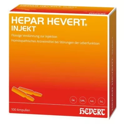 HEPAR HEVERT injecteer ampullen, 100X2 ml