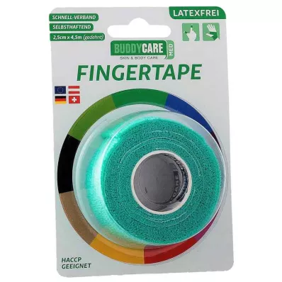 FINGERTAPE latexvrij BUDDYCARE MED groen, 1 st FINGERTAPE latexvrij BUDDYCARE MED groen, 1 st