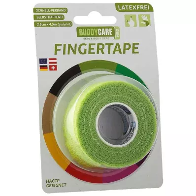 Buddycare Vingertape latexvrij grasgroen, 1 st Buddycare Vingertape latexvrij grasgroen, 1 st