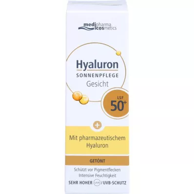 HYALURON SONNENPFLEGE Gezichtscrème LSF 50+ getint, 50 ml