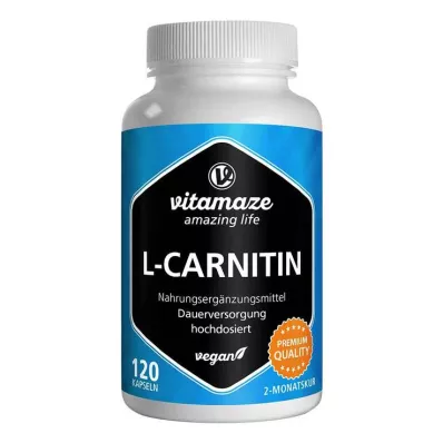 L-Carnitine 680 mg veganistische capsules, 120 stuks L-Carnitine 680 mg veganistische capsules, 120 stuks