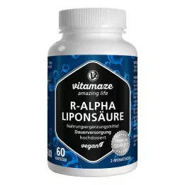 R-ALPHA-LIPONSÄURE 200 mg veganistische capsules met hoge dosering, 60 st
