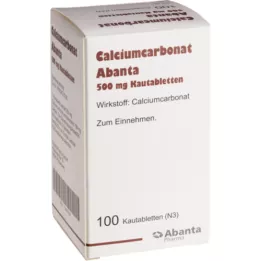 CALCIUMCARBONAT ABANTA 500 mg kauwtabletten, 100 stuks