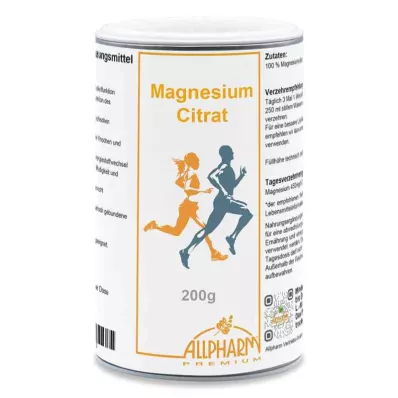 Magnesiumcitraatpoeder (200 g) Magnesiumcitraatpoeder (200 g)