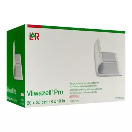 VLIWAZELL Pro superabsorb.compress.steriel 20x25 cm, 10 st