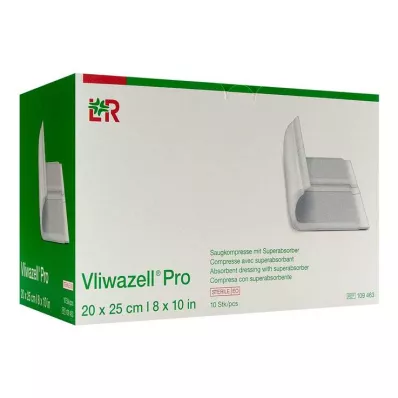 VLIWAZELL Pro superabsorb.compress.steriel 20x25 cm, 10 st VLIWAZELL Pro superabsorb.compress.steriel 20x25 cm, 10 st