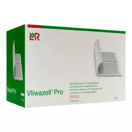 Vliwazell Pro superabsorb.kompres steriel 20x40 cm, 10 st