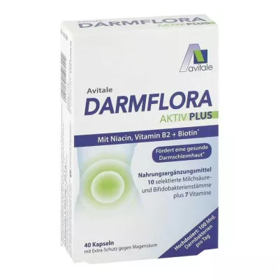 DARMFLORA Active Plus 100 miljard bacteriën+7 vitaminen, 40 stuks