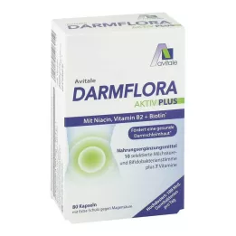 DARMFLORA Active Plus 100 miljard bacteriën+7 vitaminen, 80 stuks
