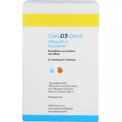 CALCI D3-Denk 1.000 mg/880 I.U. bruistabletten, 120 st