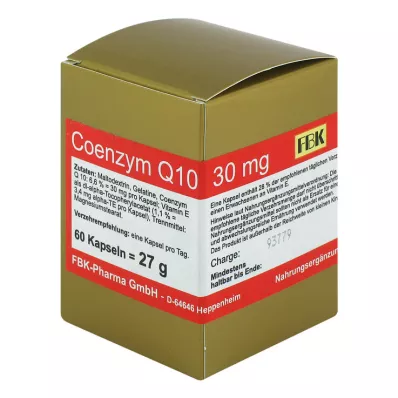COENZYM Q10 30 mg Capsules, 60 Capsules COENZYM Q10 30 mg Capsules, 60 Capsules