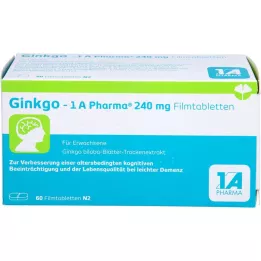 GINKGO-1A Pharma 240 mg Filmomhulde Tabletten, 60 Capsules