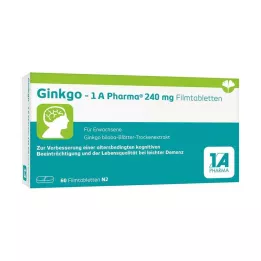 GINKGO-1A Pharma 240 mg Filmomhulde Tabletten, 60 Capsules