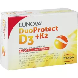 EUNOVA DuoProtect D3+K2 4000 I.U./80 μg Capsules, 30 stuks