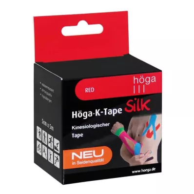 HÖGA-K-TAPE Zijde 5 cmx5 m l.fr.rode kinesiol.tape, 1 st HÖGA-K-TAPE Zijde 5 cmx5 m l.fr.rode kinesiol.tape, 1 st