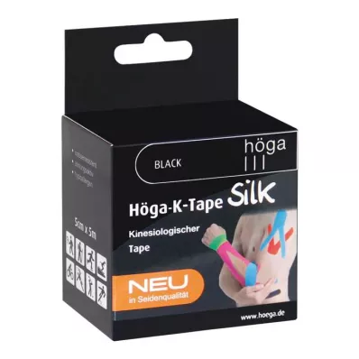 Höga-K-Tape Zijde 5 cmx5 m zwart kinesioloog. plakband, 1 stuk Höga-K-Tape Zijde 5 cmx5 m zwart kinesioloog. plakband, 1 stuk