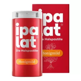 IPALAT Keelpastilles honing mild zonder menthol suiker vers, 40 stuks