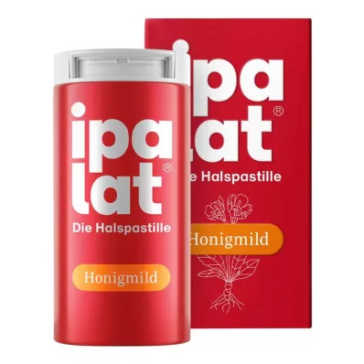 Ipalat keelpastilles, milde honing zonder menthol, suikervrij, 40 stuks