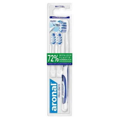 ARONAL öko deuk tandenborstel medium, 1 st