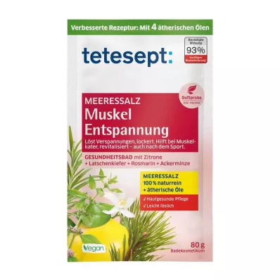Tetesept zeezout spierontspanning, 80 g Tetesept zeezout spierontspanning, 80 g