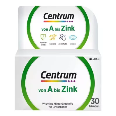 CENTRUM A-Zink tabletten, 30 stuks CENTRUM A-Zink tabletten, 30 stuks