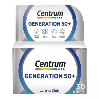 CENTRUM Generatie 50+ tabletten, 30 stuks CENTRUM Generatie 50+ tabletten, 30 stuks