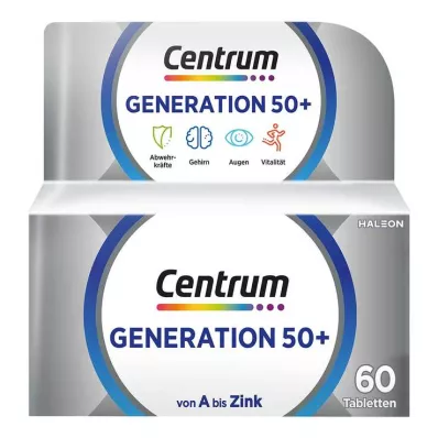 CENTRUM Generatie 50+ tabletten, 60 stuks CENTRUM Generatie 50+ tabletten, 60 stuks
