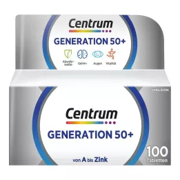 CENTRUM Generatie 50+ tabletten, 100 stuks