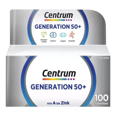 CENTRUM Generatie 50+ tabletten, 100 stuks CENTRUM Generatie 50+ tabletten, 100 stuks