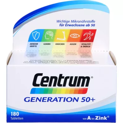 CENTRUM Generatie 50+ tabletten, 180 stuks