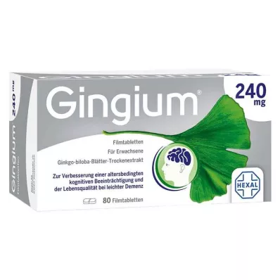 Gingium 240 mg filmomhulde tabletten, 80 stuks