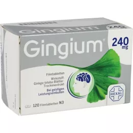 GINGIUM 240 mg filmomhulde tabletten, 120 stuks