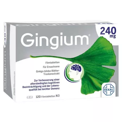 GINGIUM 240 mg filmomhulde tabletten, 120 stuks