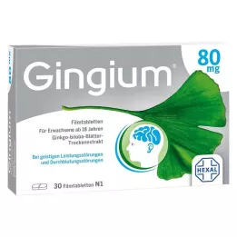 GINGIUM Filmomhulde tabletten van 80 mg, 30 st