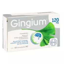 GINGIUM 120 mg filmomhulde tabletten, 60 stuks