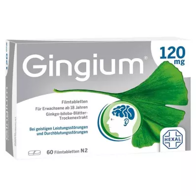 GINGIUM 120 mg filmomhulde tabletten, 60 stuks