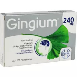 GINGIUM 240 mg filmomhulde tabletten, 20 st